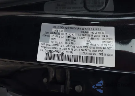 2023 Mazda Cx-30 2.5 Turbo Premium z USA, uszkodzony, nr VIN 3MVDMBDYXPM507396